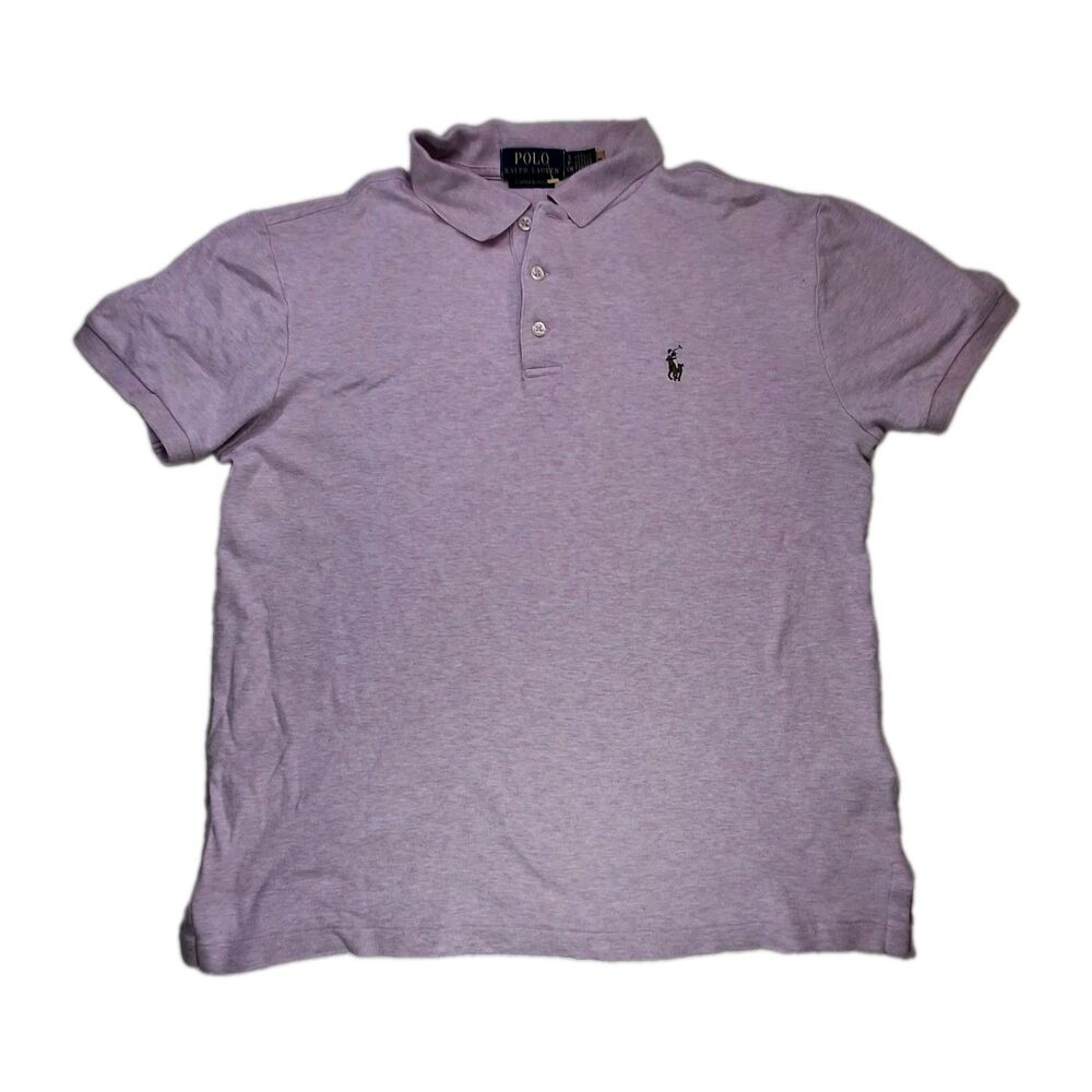 Polo Ralph Lauren Sz S Boys Light Pink Polo Custom Slim Fit Preppy Brown Pony